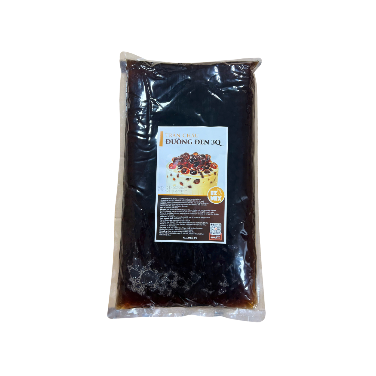 Trân Châu ĐƯỜNG ĐEN 3Q EZMIX 2kg