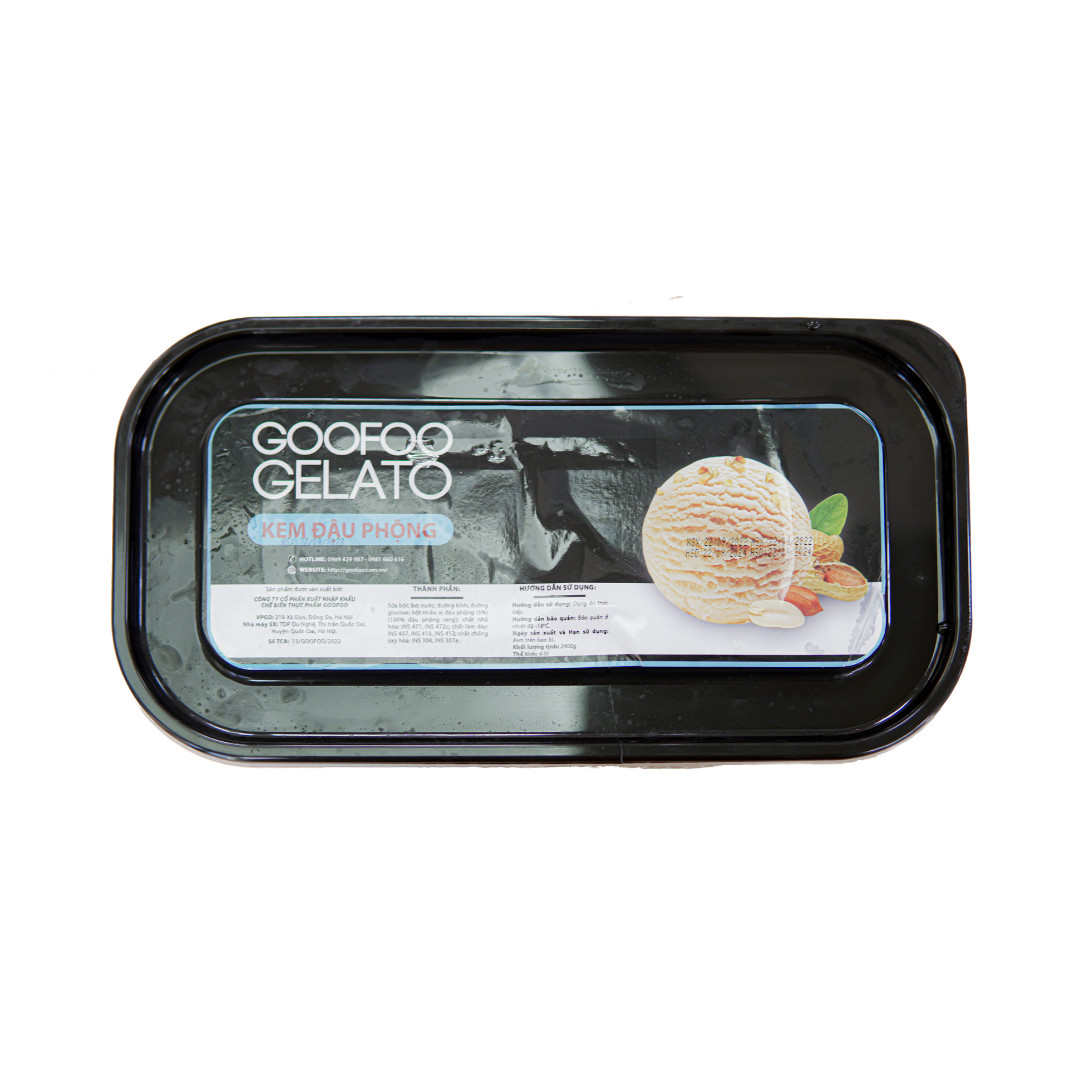 Kem Đậu Phộng Goofoo Gelato 4000ml