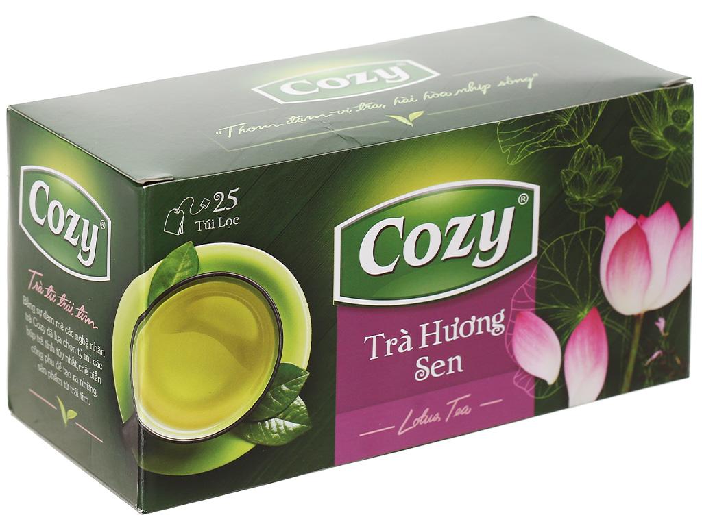 Trà Cozy hương sen, hộp 25 gói, 2g (Hộp)