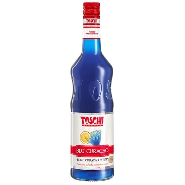 Toschi Blue Curacao Syrup 1000ml - Siro Vỏ Cam Xanh