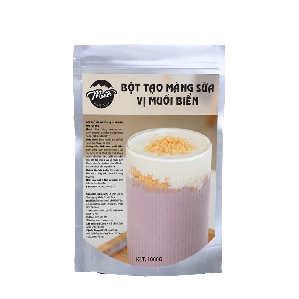 Bột Tạo Màng Sữa Vị Muối Biển Master 1kg