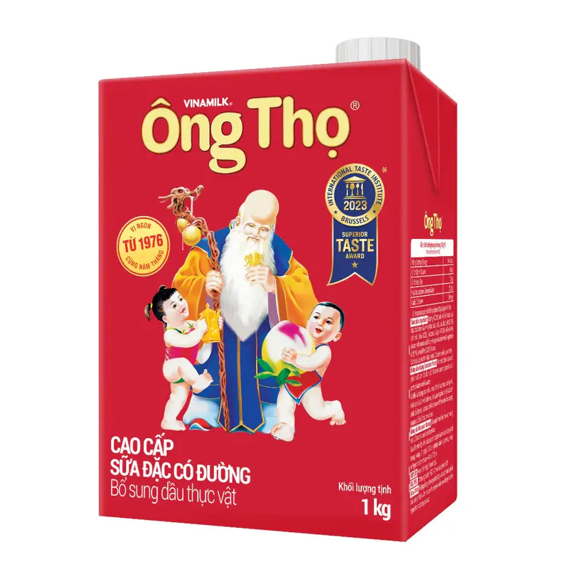 Sữa đặc ông Thọ đỏ có nắp, 1kg (Hộp)