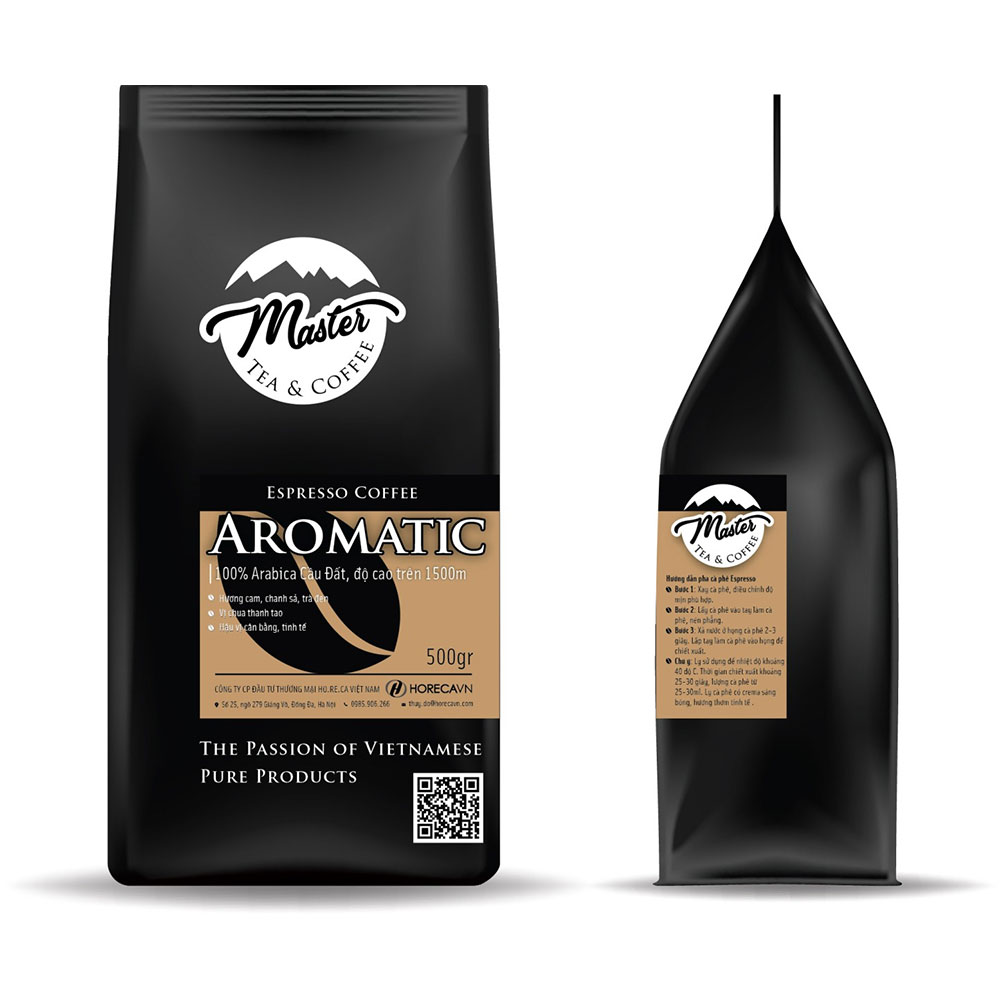 Cà Phê Hạt Master Pha Máy AROMATIC 500g