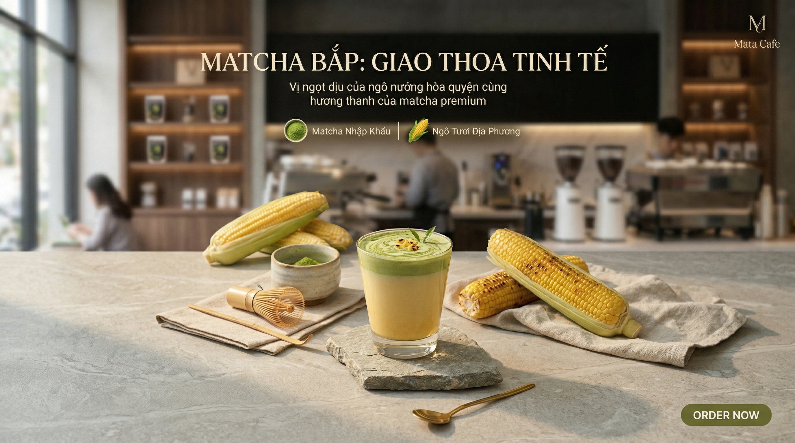 Công thức Matcha Bắp hot hit, bắt trend kiểu Katinat cho quán dễ bán