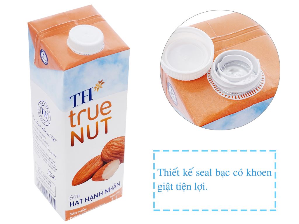 Sữa hạt hạnh nhân TH True Nut, thùng 12 hộp, 1 lít (Thùng) 2