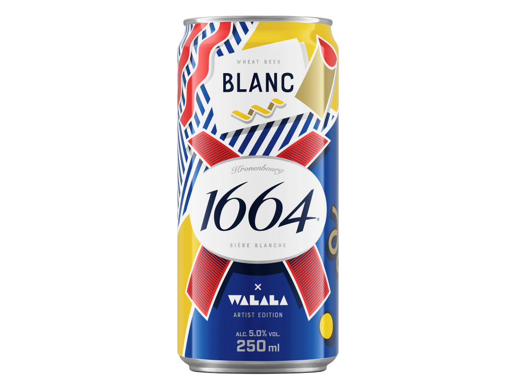 Thùng 24 lon bia Blanc 1664 250ml 2