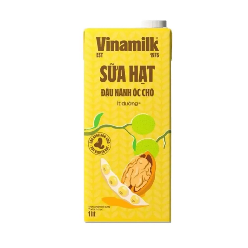 Sữa đậu nành hạt óc chó Vinamilk, 1 lít