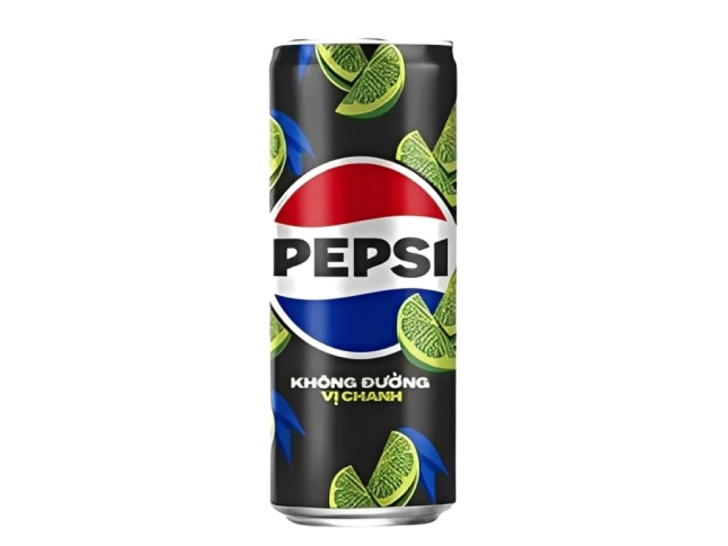 Thùng 24 lon nước ngọt Pepsi không calo vị chanh 320ml 2