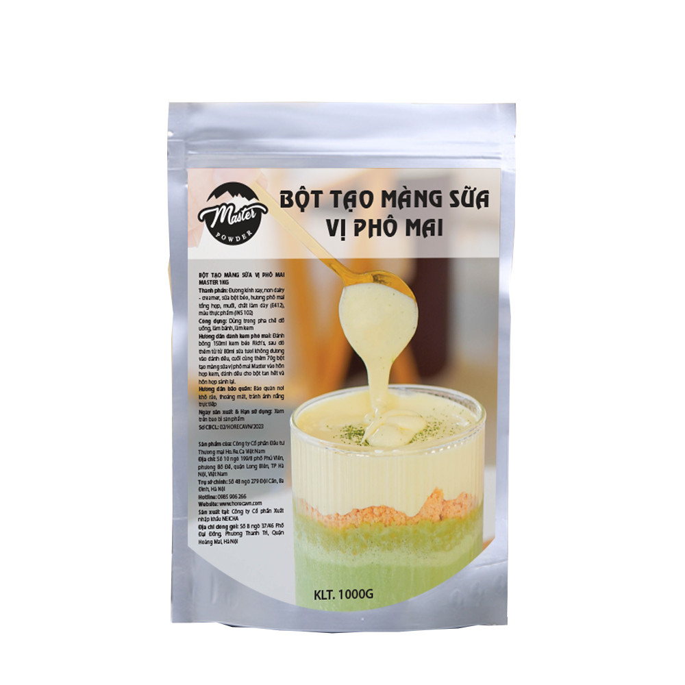 Bột Tạo Màng Sữa Vị Phô Mai Master 1kg
