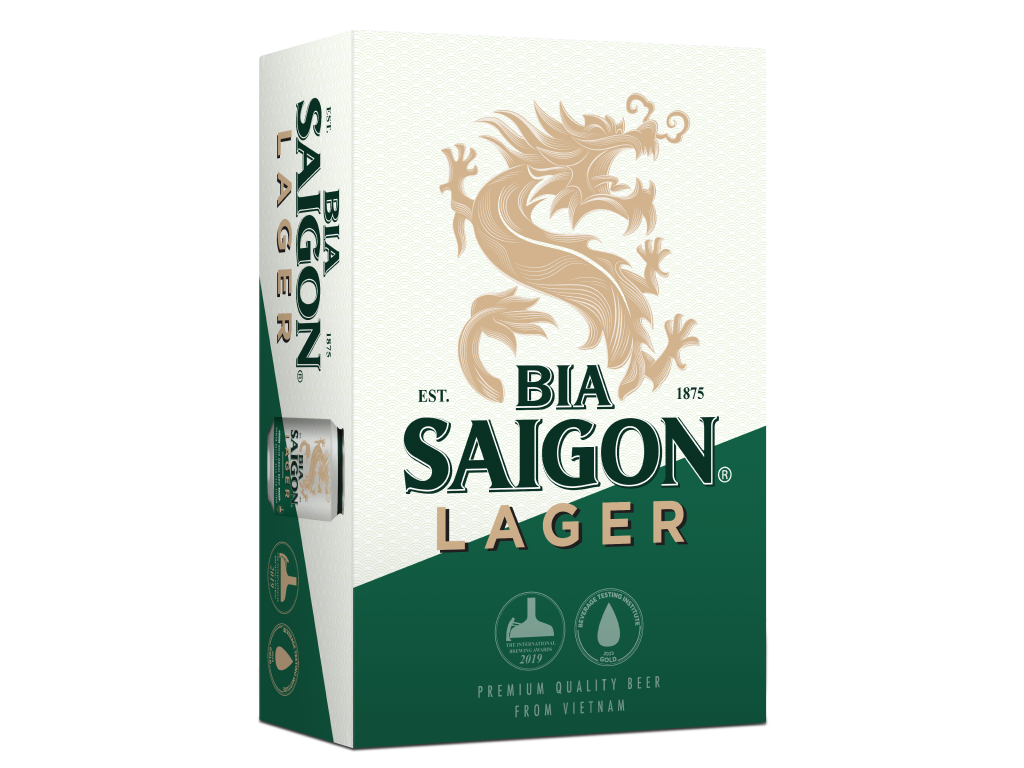 Thùng 24 lon Bia Sài Gòn Lager 330ml