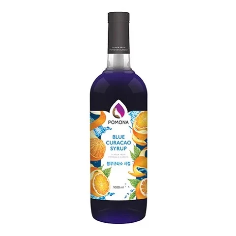 Siro Vỏ Cam Xanh 1000ml - Pomona Blue Curacao Syrup