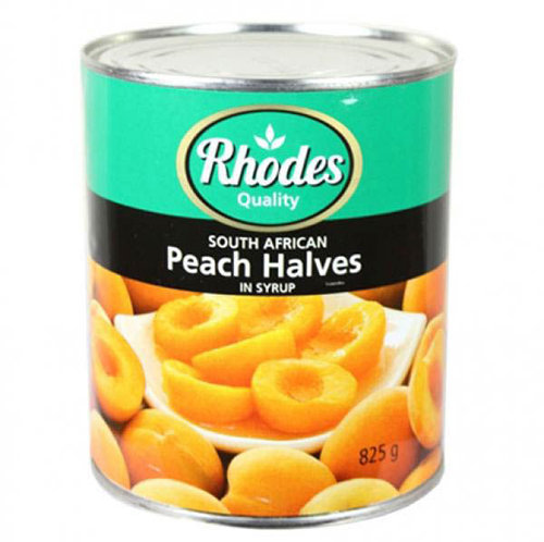 Đào Ngâm Rhodes 825g (Có Nắp Giật)