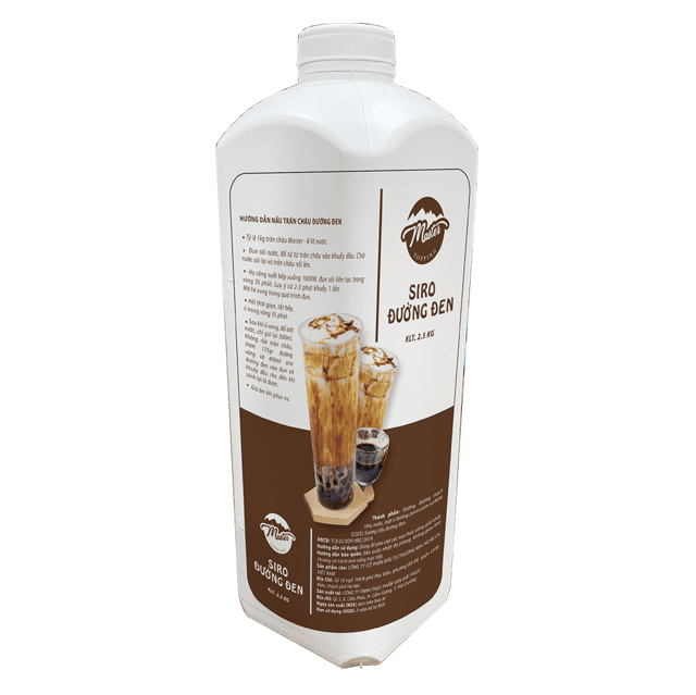Siro Đường Đen Master 2.5kg - Bám Thành, Chuẩn Hương Vị Đường Đen Hàn Quốc