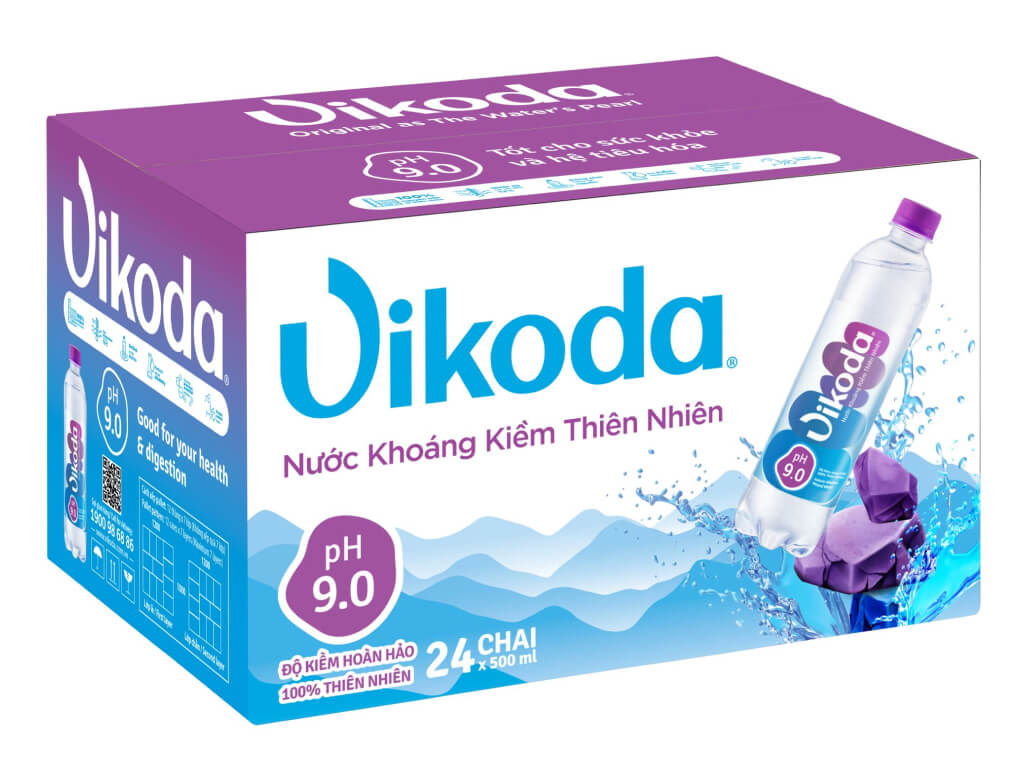 Thùng 24 chai nước khoáng Vikoda 500ml