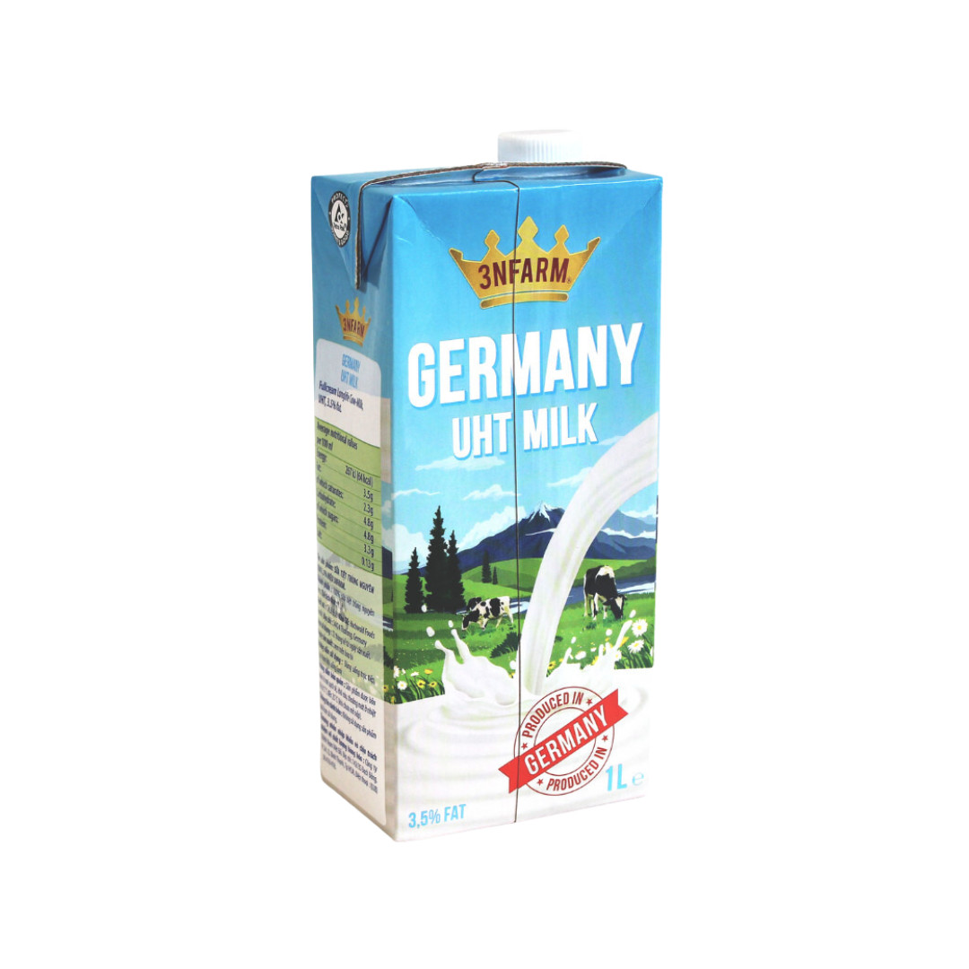 Sữa Tươi Tiệt Trùng Nguyên Kem Đức UHT 3NFarm 1L