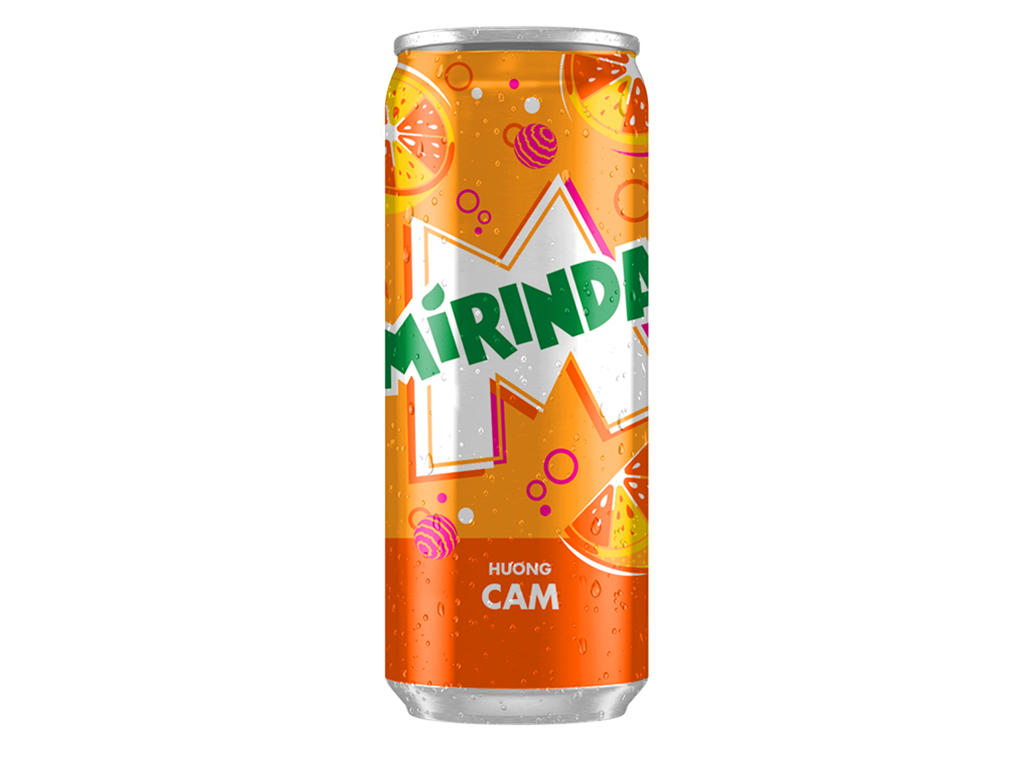 Thùng 24 lon nước ngọt Mirinda hương cam 320ml 2