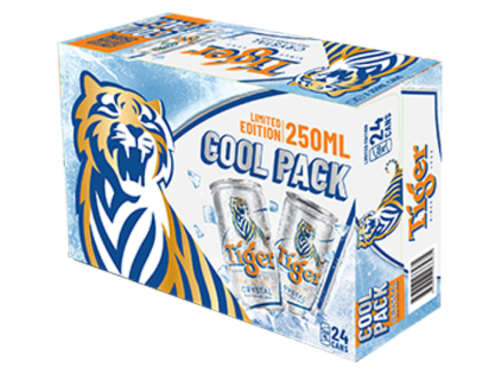 Thùng 24 lon Bia Tiger Bạc 250ml