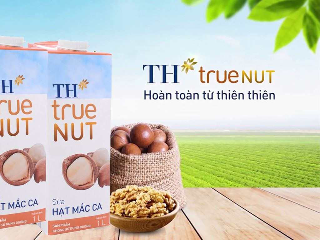 Sữa hạt mắc ca TH True Nut, thùng 12 hộp, 1 lít (Thùng) 2