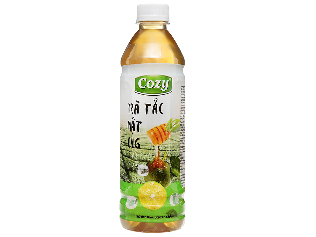 Thùng 24 chai trà tắc mật ong Cozy 455ml 2