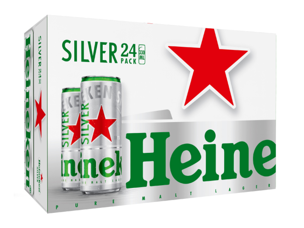 Thùng 24 lon Bia Heineken Silver 330ml