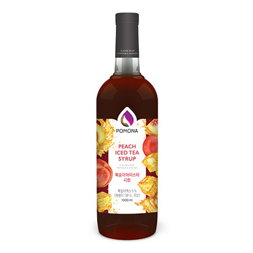 Siro Trà Đào 1000ml - Pomona Peach Iced Tea Syrup (Hàng Order)
