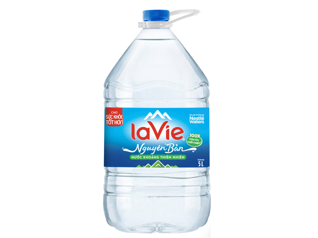 Thùng 4 bình nước khoáng La Vie 5 lít 2