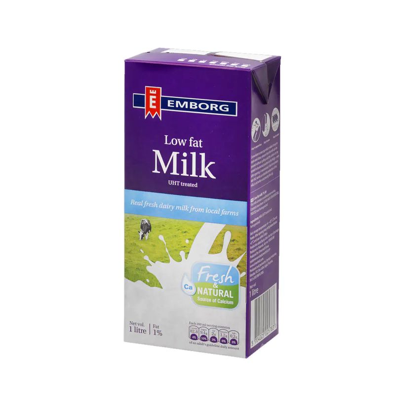 Sữa tiệt trùng Emborg nguyên kem, 1 lít (Hộp)